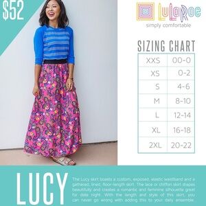 Lularoe Lucy skirt Beautiful gray, white & cream chiffon boho Maxi Skirt,Size XS